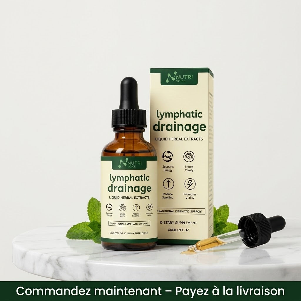 Gouttes Drainage Lymphatique – Dégonflez naturellement, jambes et visage plus légers