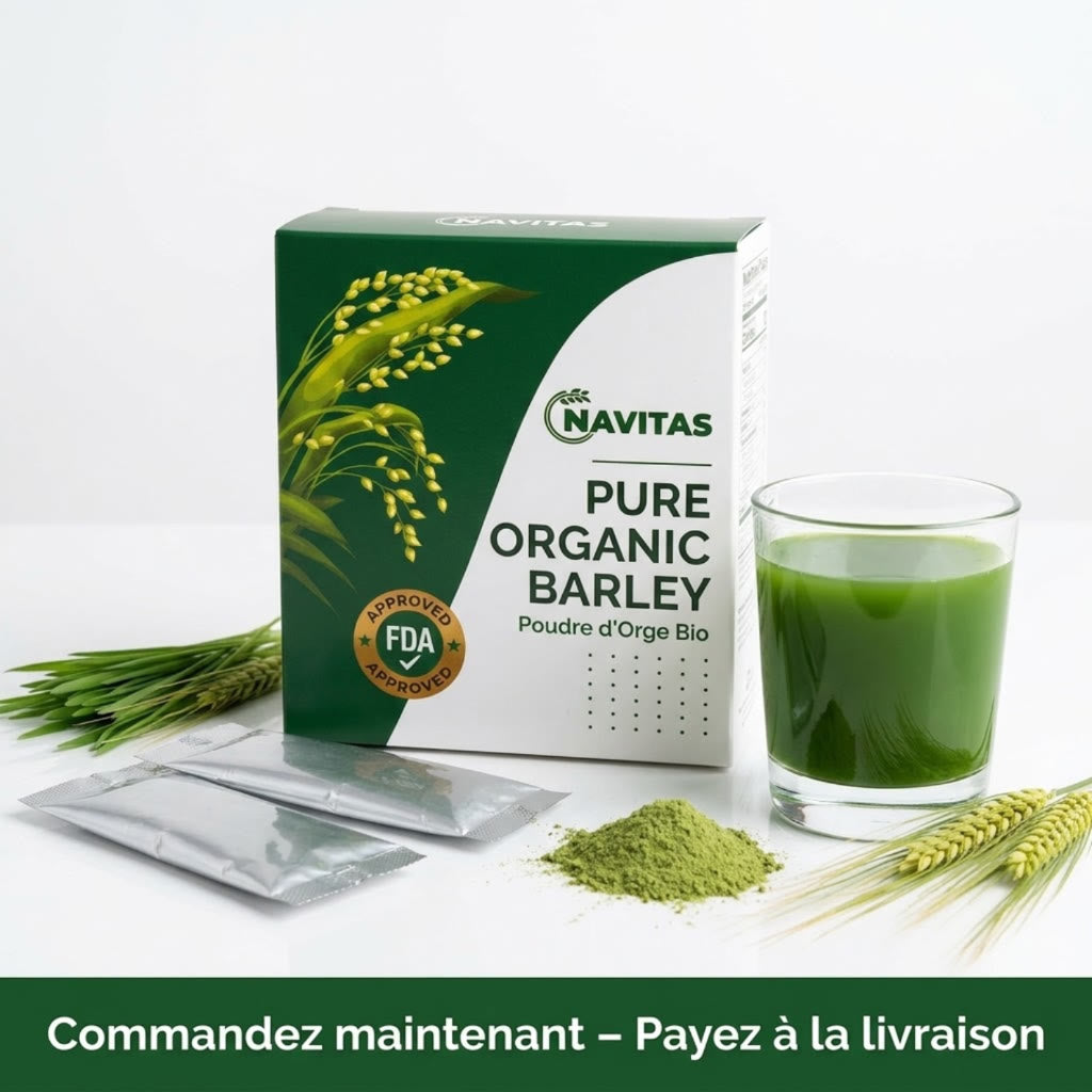 Navitas Orge Verte Bio – Fini le ventre lourd et gonflé après les repas