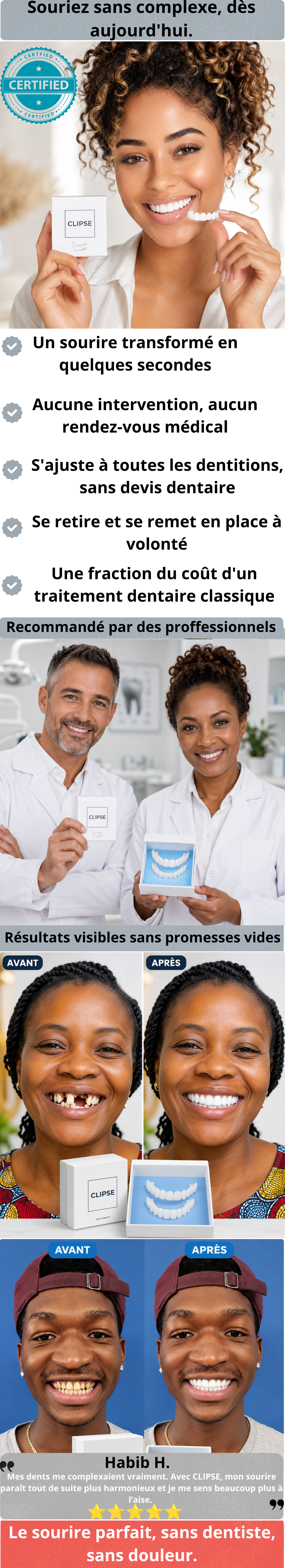 Facettes Dentaires Clip-On — Le Sourire Parfait, Sans Chirurgie