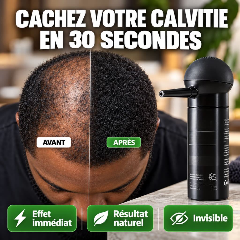 Fibres Capillaires – Cachez la calvitie et les zones clairsemées en 30 secondes