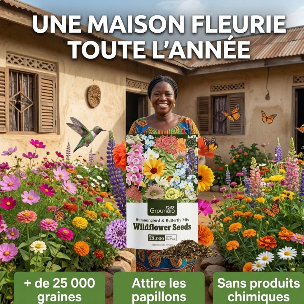 Mélange Fleurs Sauvages Groundio – Une maison fleurie, plus de 25 000 graines